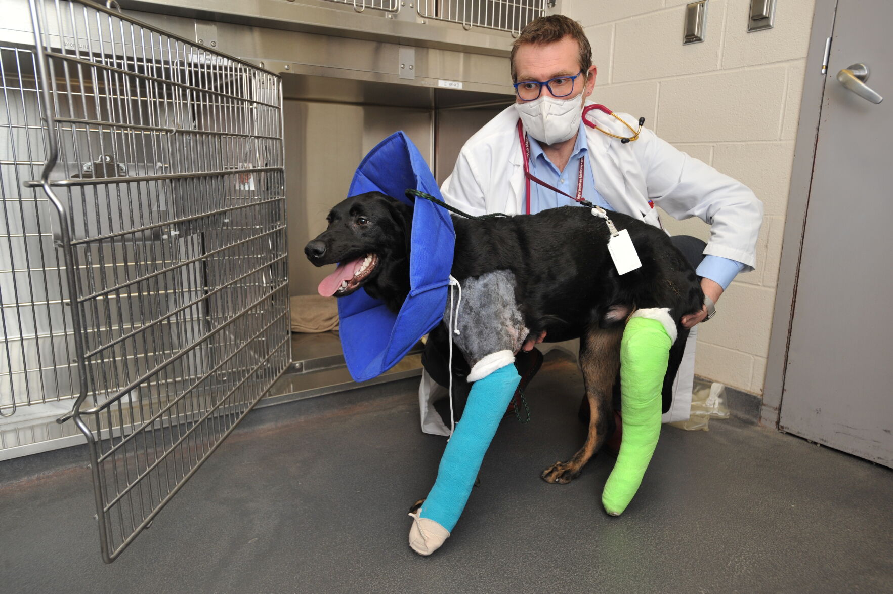 Butch at the hospital